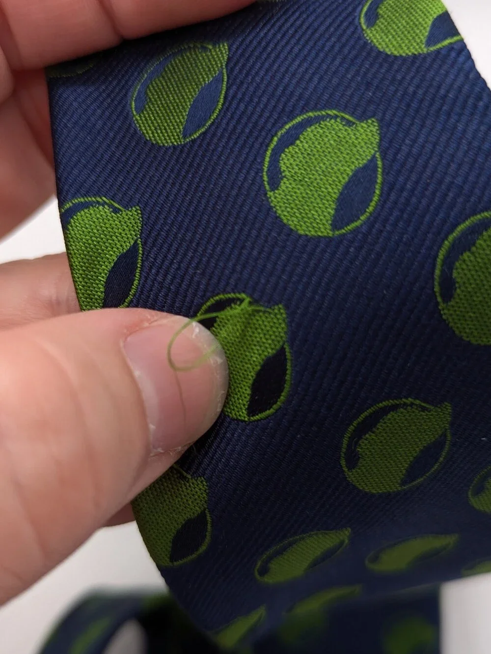 John Bartlett Statements Slim Blue Green Dog Silhouette Silk Men's Neck Tie